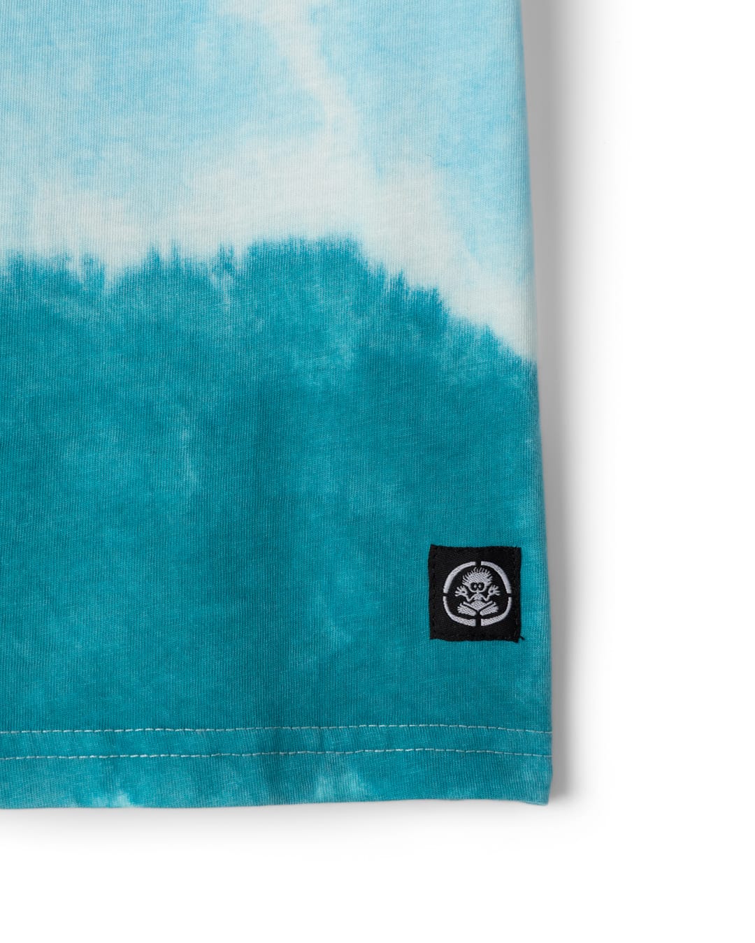 Lost Ships Kids Tie Dye Short Sleeve T-Shirt in Turquoise - Image 5