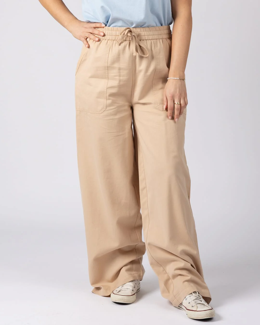 Lowen Womens Trouser in Beige - Image 3