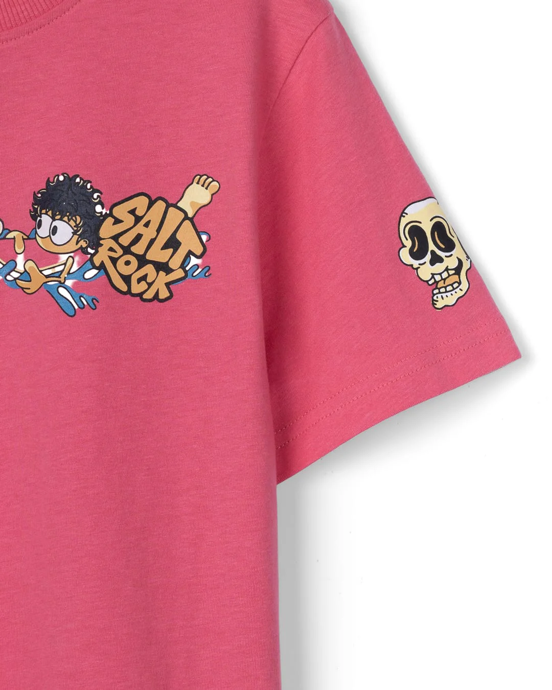 Lush Line Up Kids Short Sleeve Tee Bright Pink - Image 3