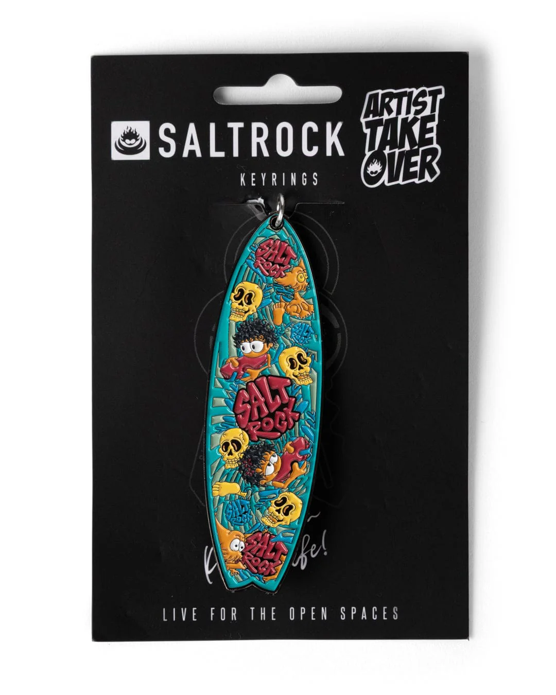 Lush Waves Bottle Opener Keyring in Light Blue - Image 2