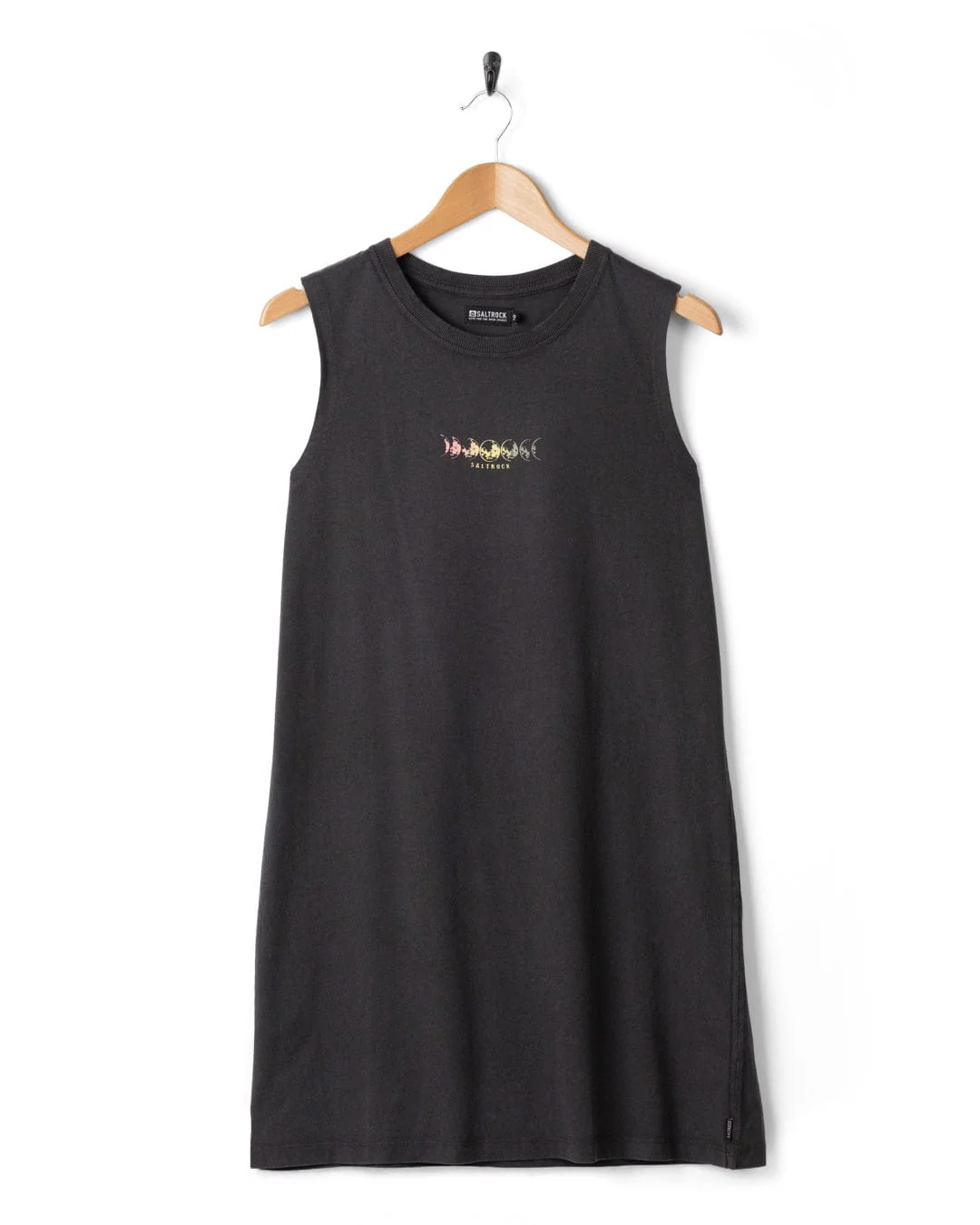 Make Magic Womens Tank Dress in Dark Grey - Image 8