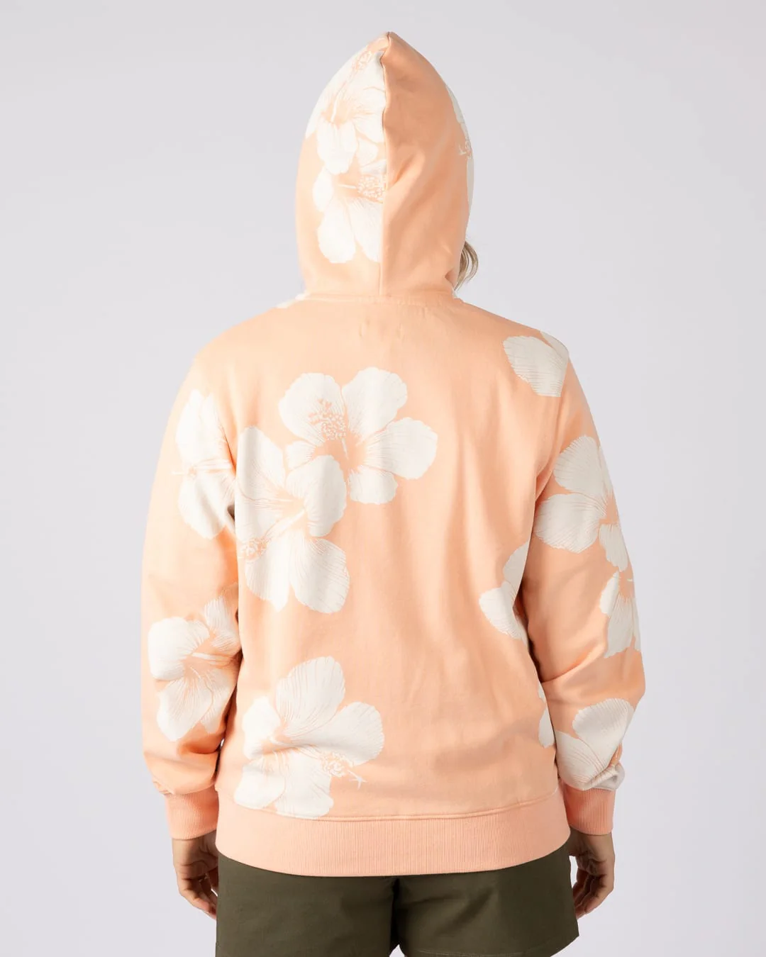 Mandarah Womens Zip Hoodie in Light Pink - Image 5