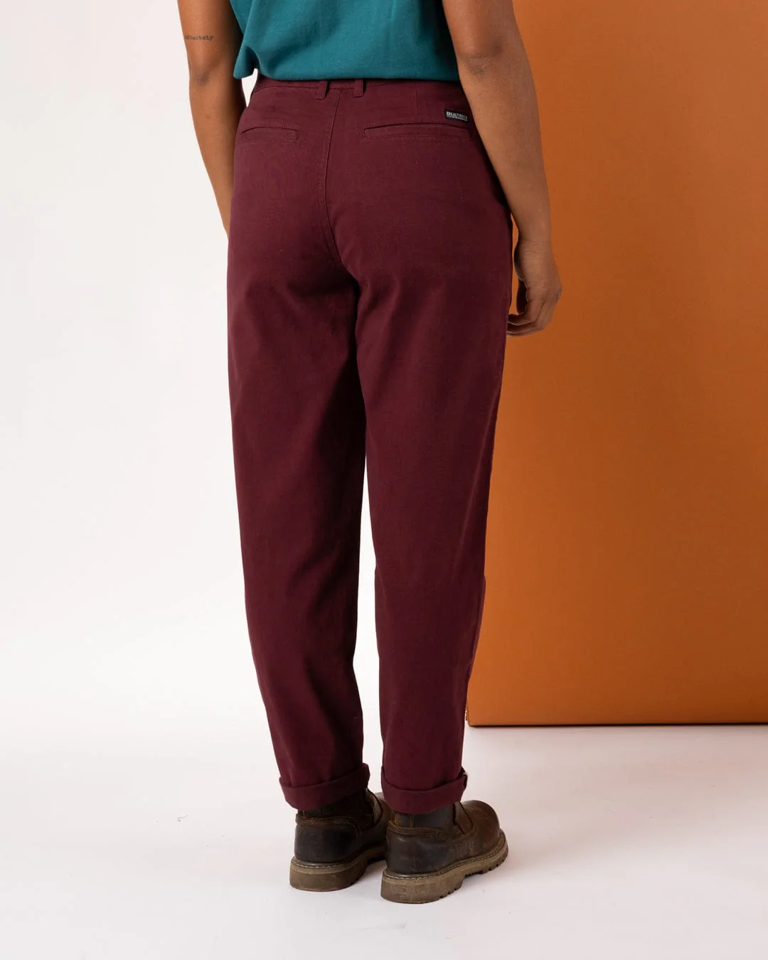 Mara Womens Chino in Dark Purple - Image 6