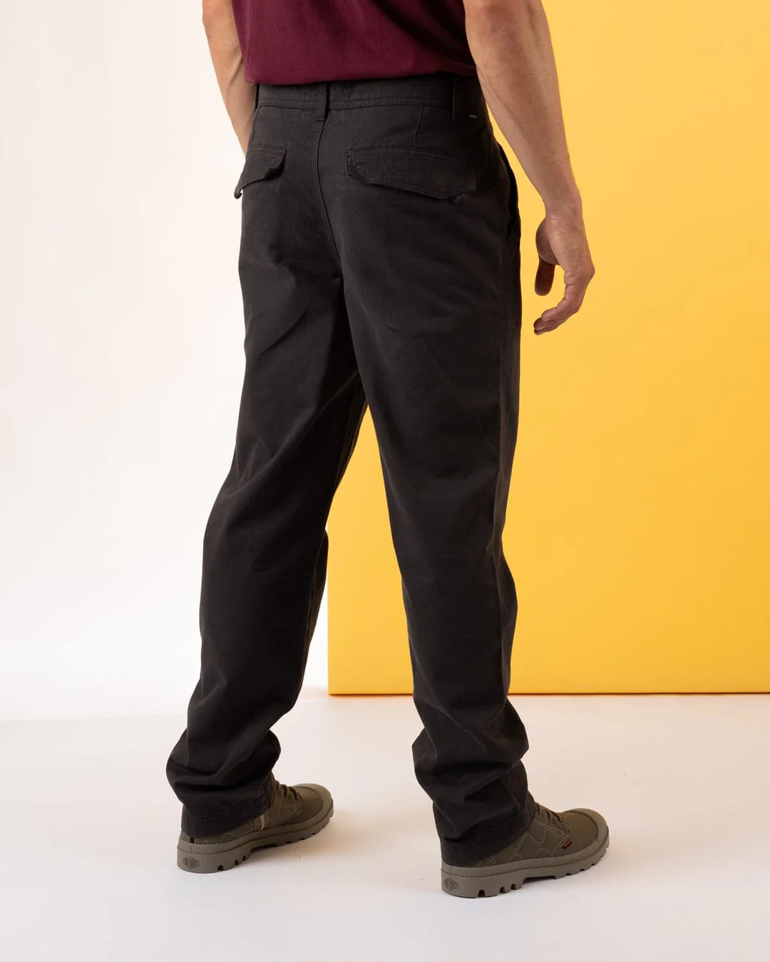 Marloes Mens Chino Trousers in Grey - Image 3