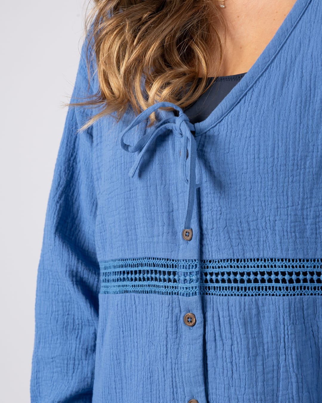 Mathi Womens Dress in Bright Blue - Image 10