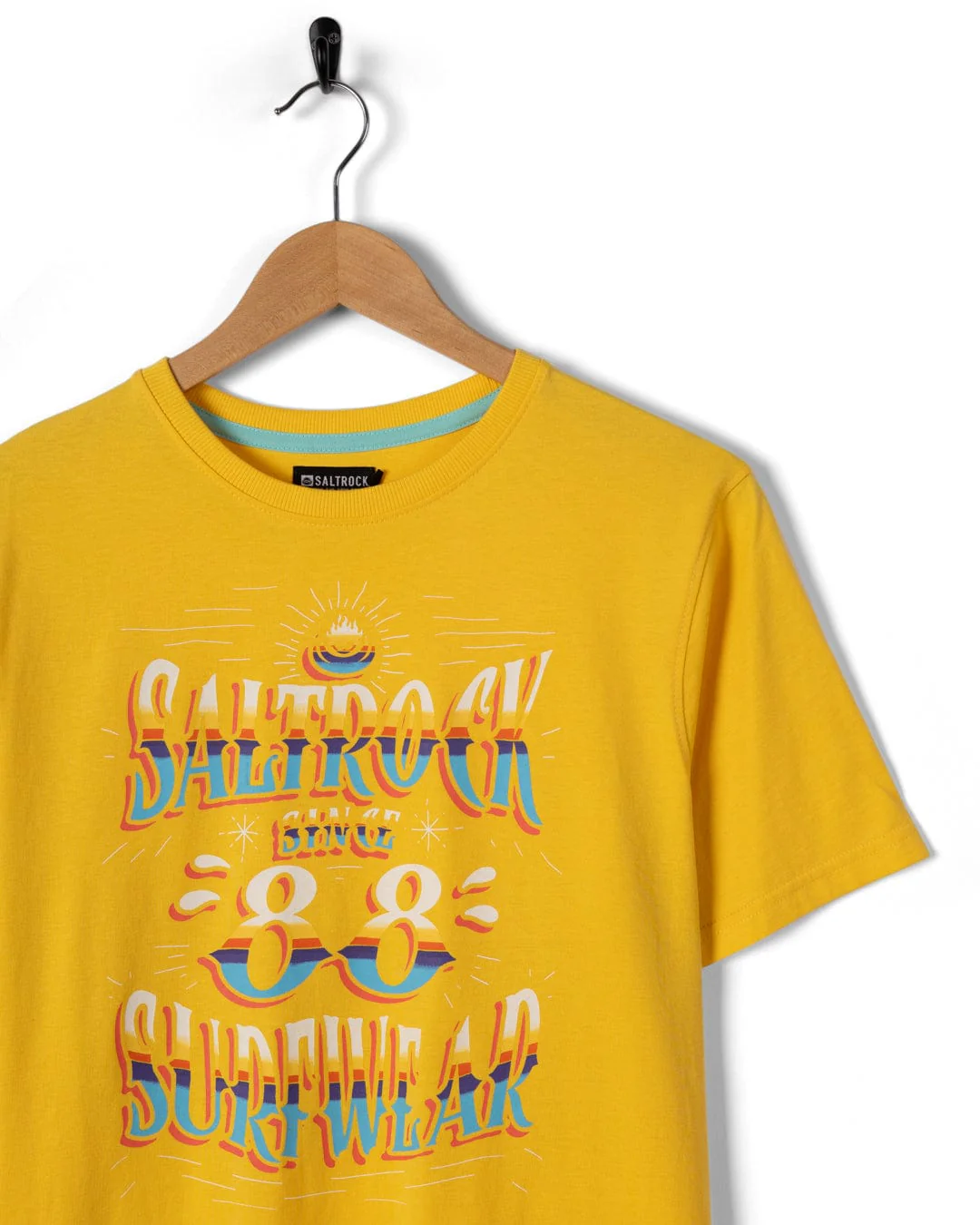 Mex Logo Mens T-Shirt in Yellow - Image 4
