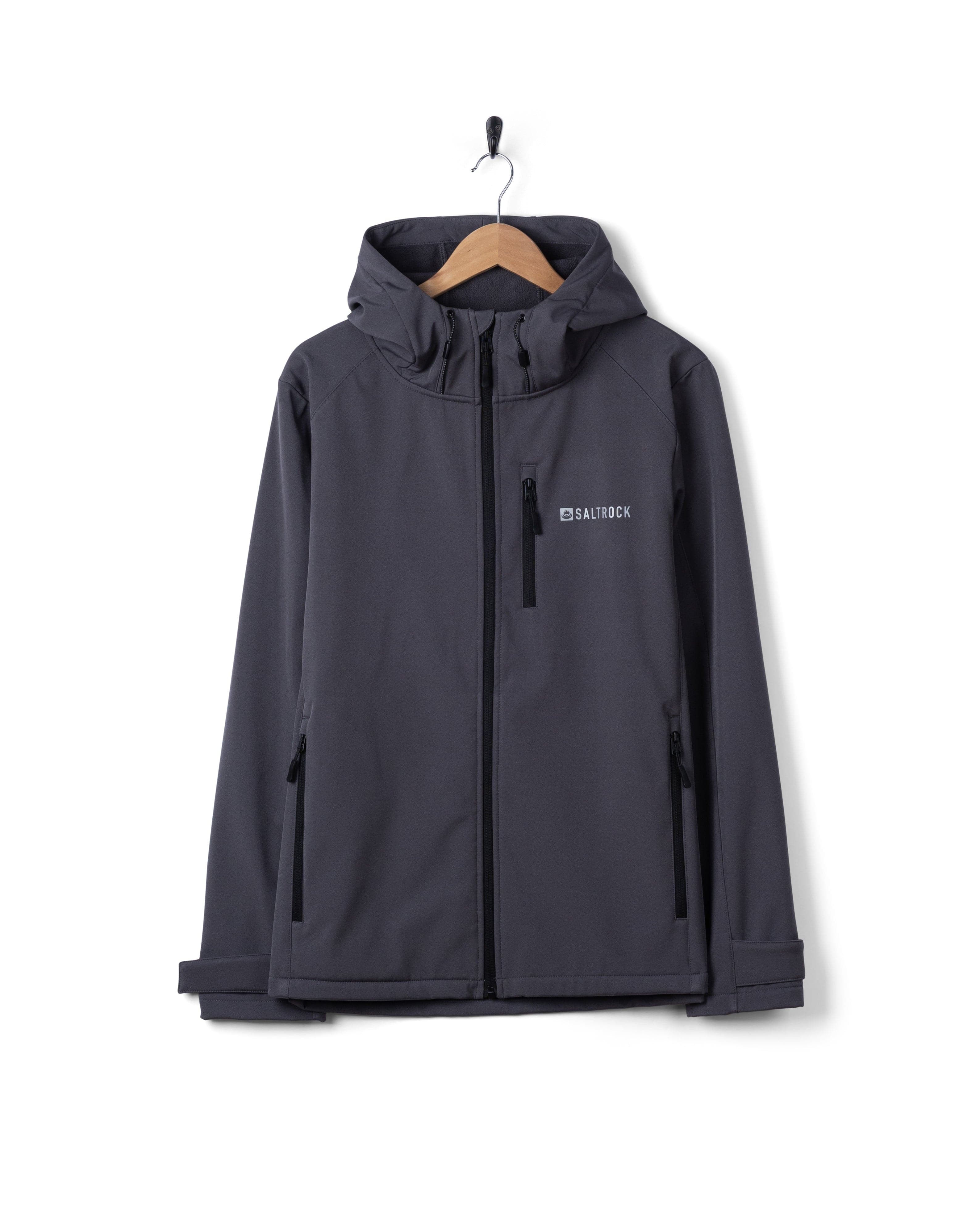 Munros II Mens Water Resistant Softshell Jacket in Dark Grey - Image 5