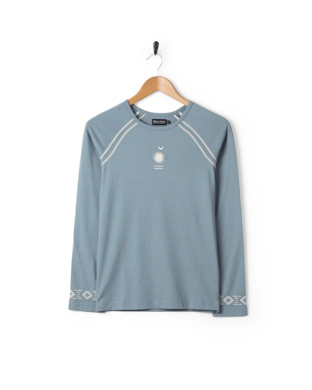 Nessa Womens Long Sleeve T-Shirt in Blue - Image 6