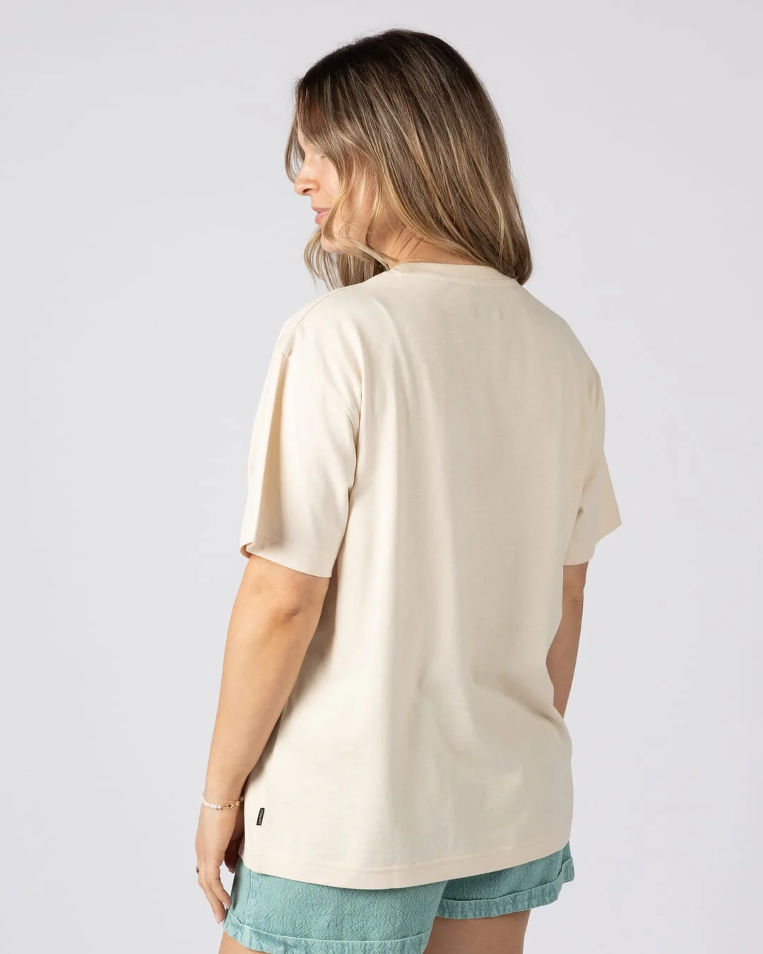 Offshore Womens Short Sleeve T-Shirt in Cream - Image 6