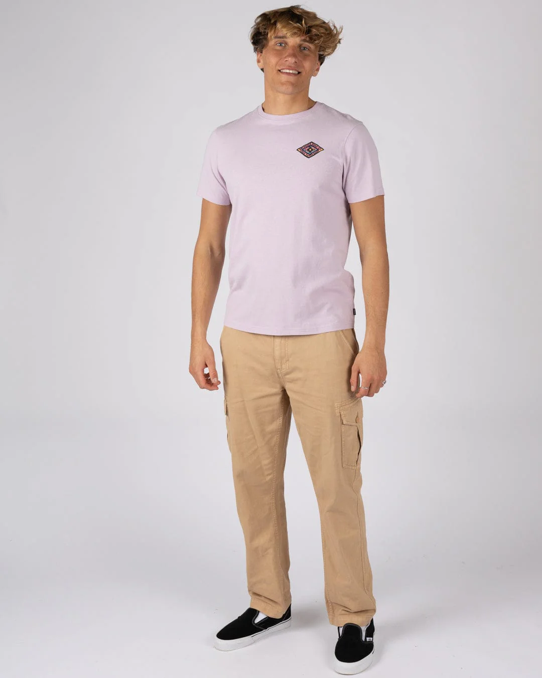 Offshore Mens Short Sleeve T-Shirt in Purple - Image 6