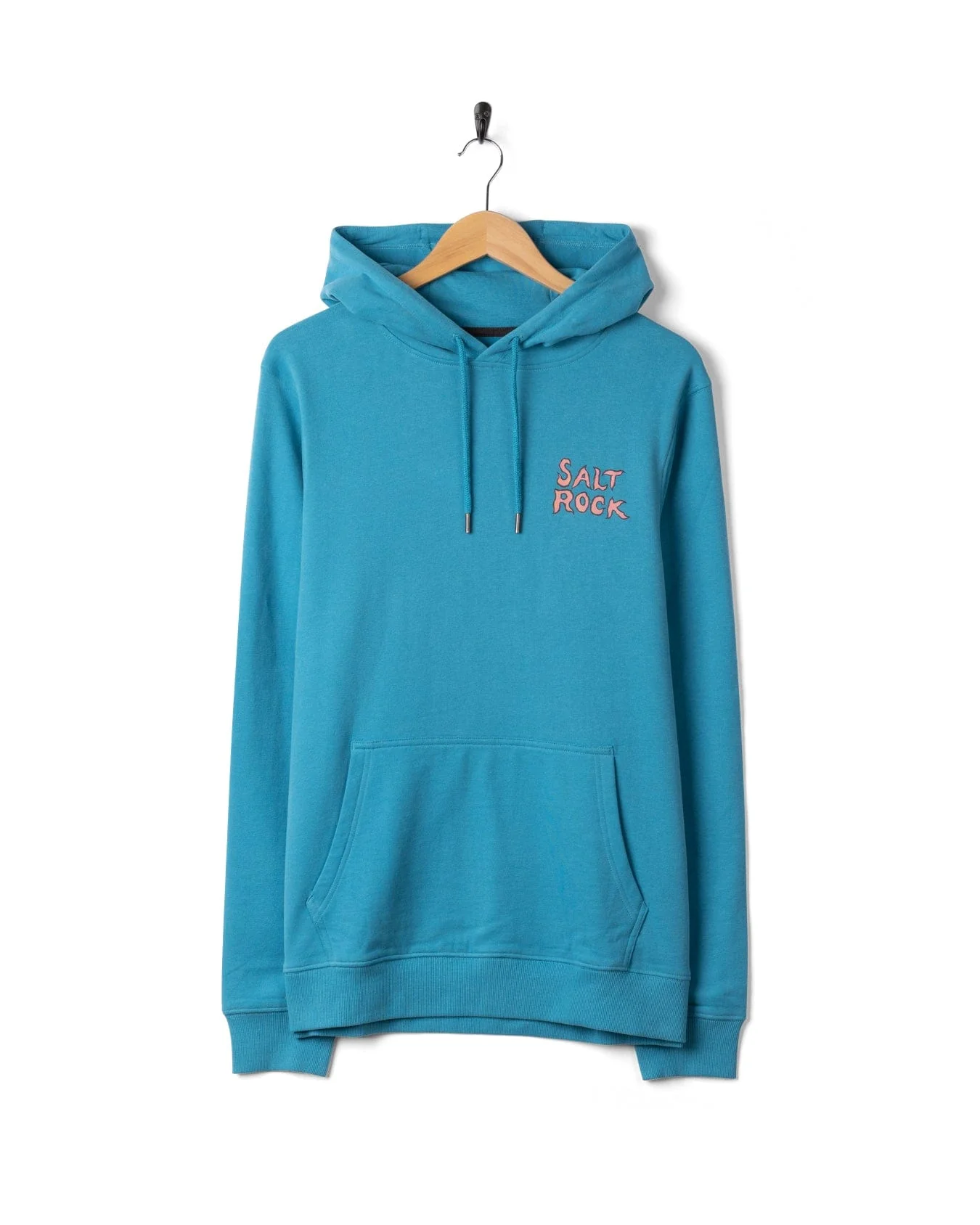 One More Wave Mens Pop Hoodie in Bright Blue - Image 8