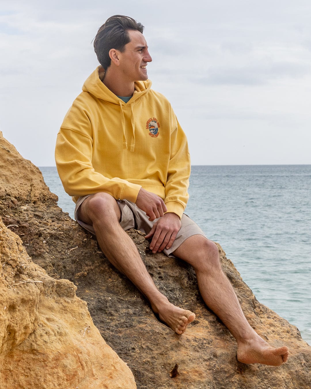 Open Finals Mens Pop Hoodie in Yellow - Image 7