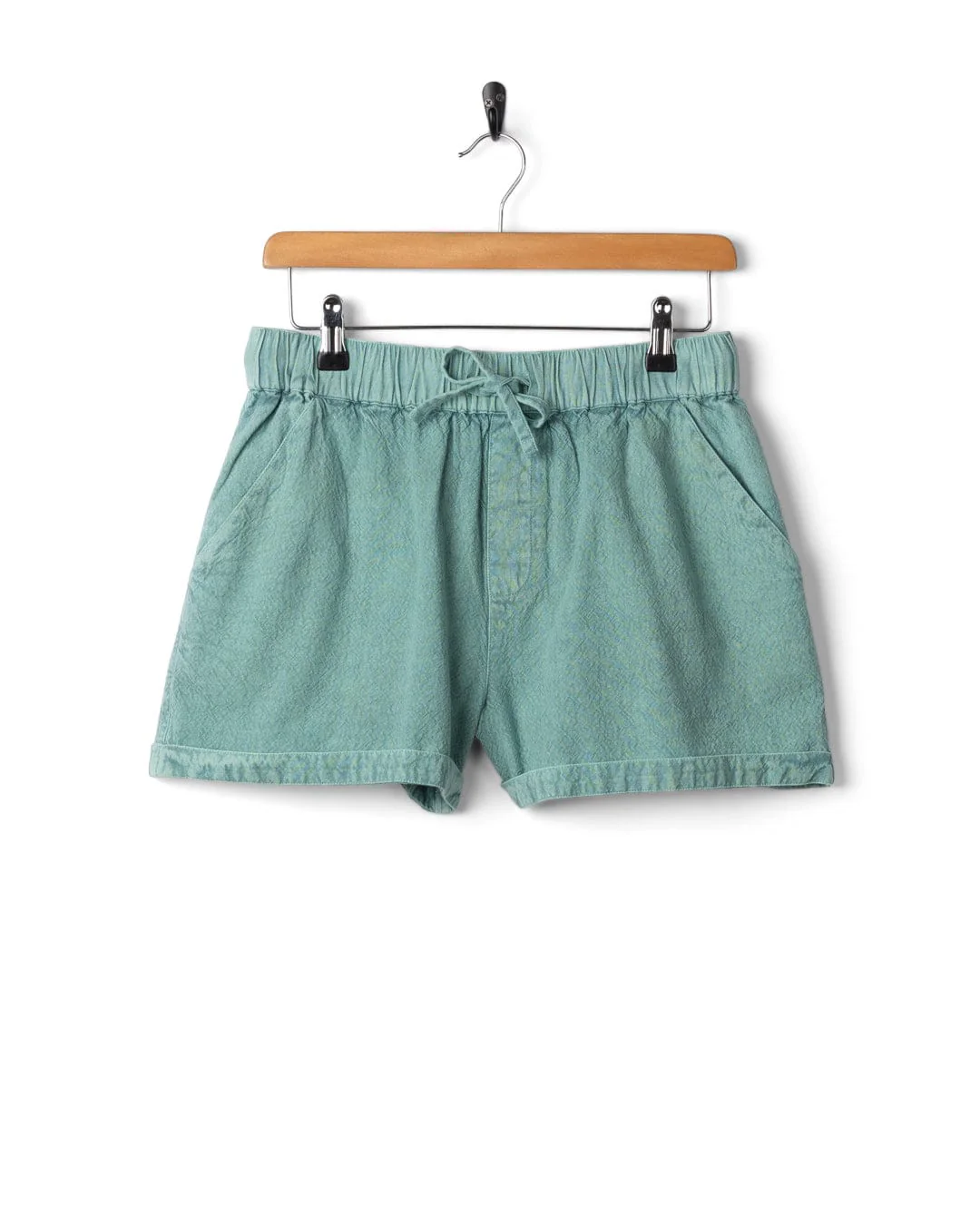 Opie Womens Woven Short in Blue - Image 5