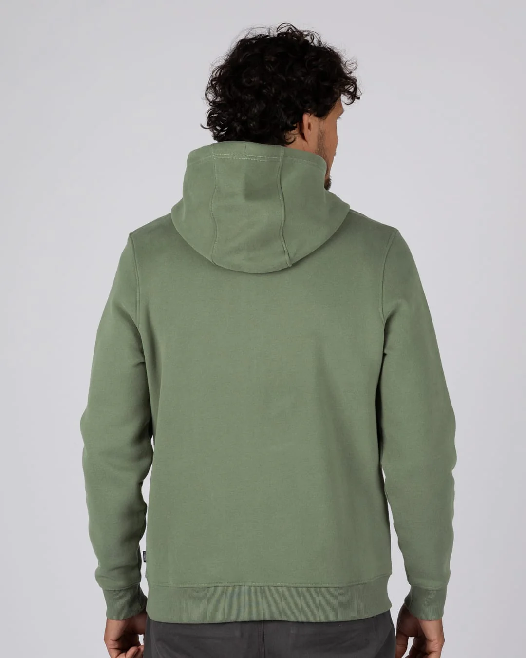 Origin Gecko Mens Zip Through Hoodie in Green - Image 6