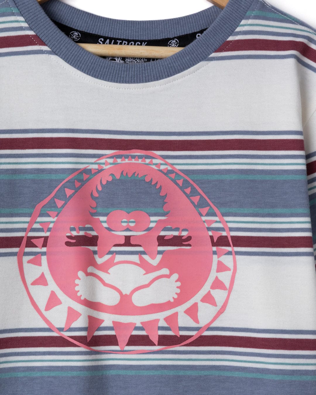 Origin Tok Stripe Kids Short Sleeve T-Shirt in Cream - Image 2