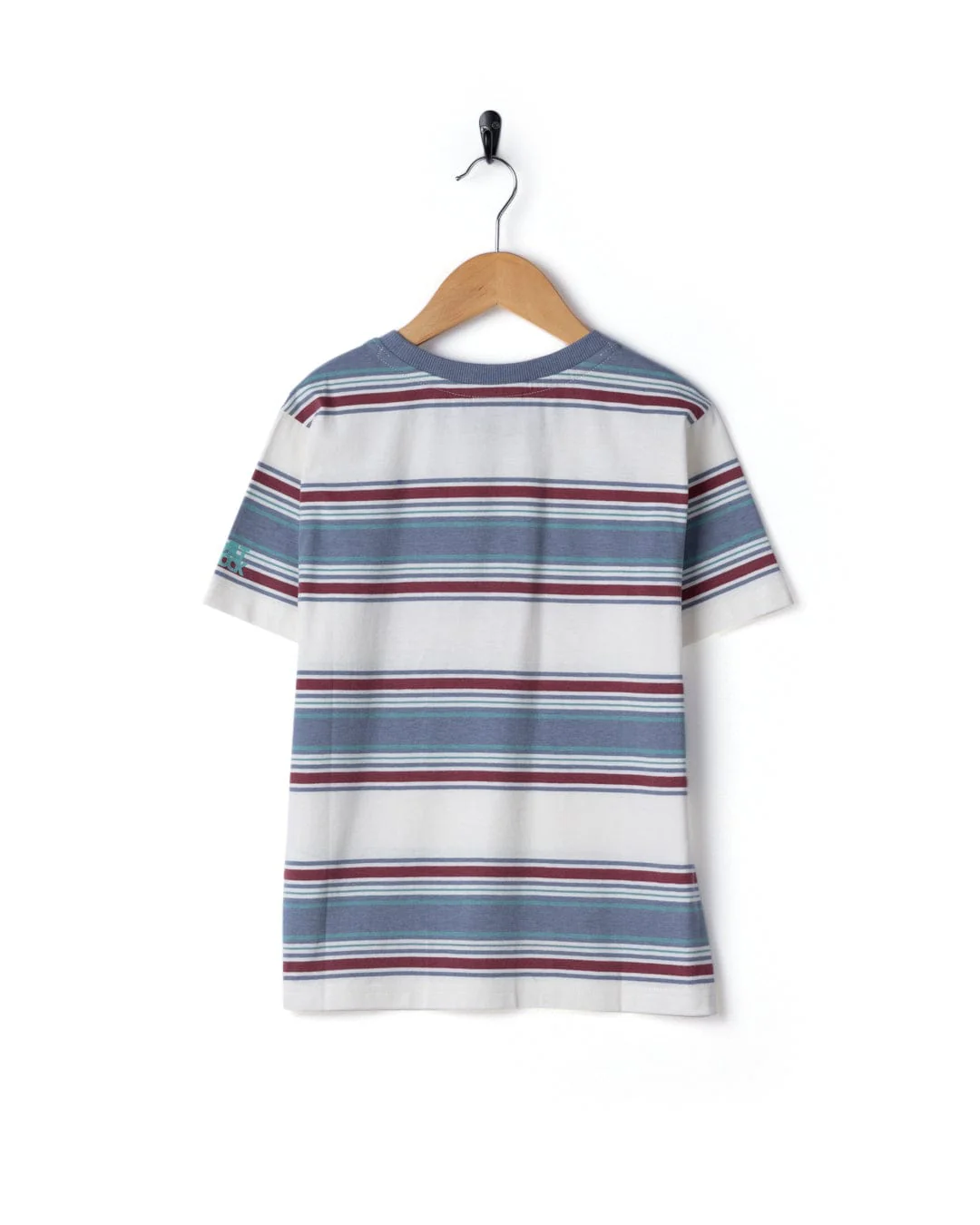 Origin Tok Stripe Kids Short Sleeve T-Shirt in Cream - Image 4