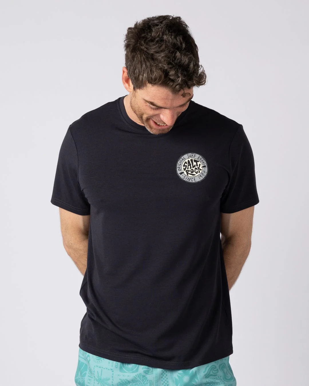 Original SR Hybrid Mens Short Sleeve T-Shirt in Black - Image 6