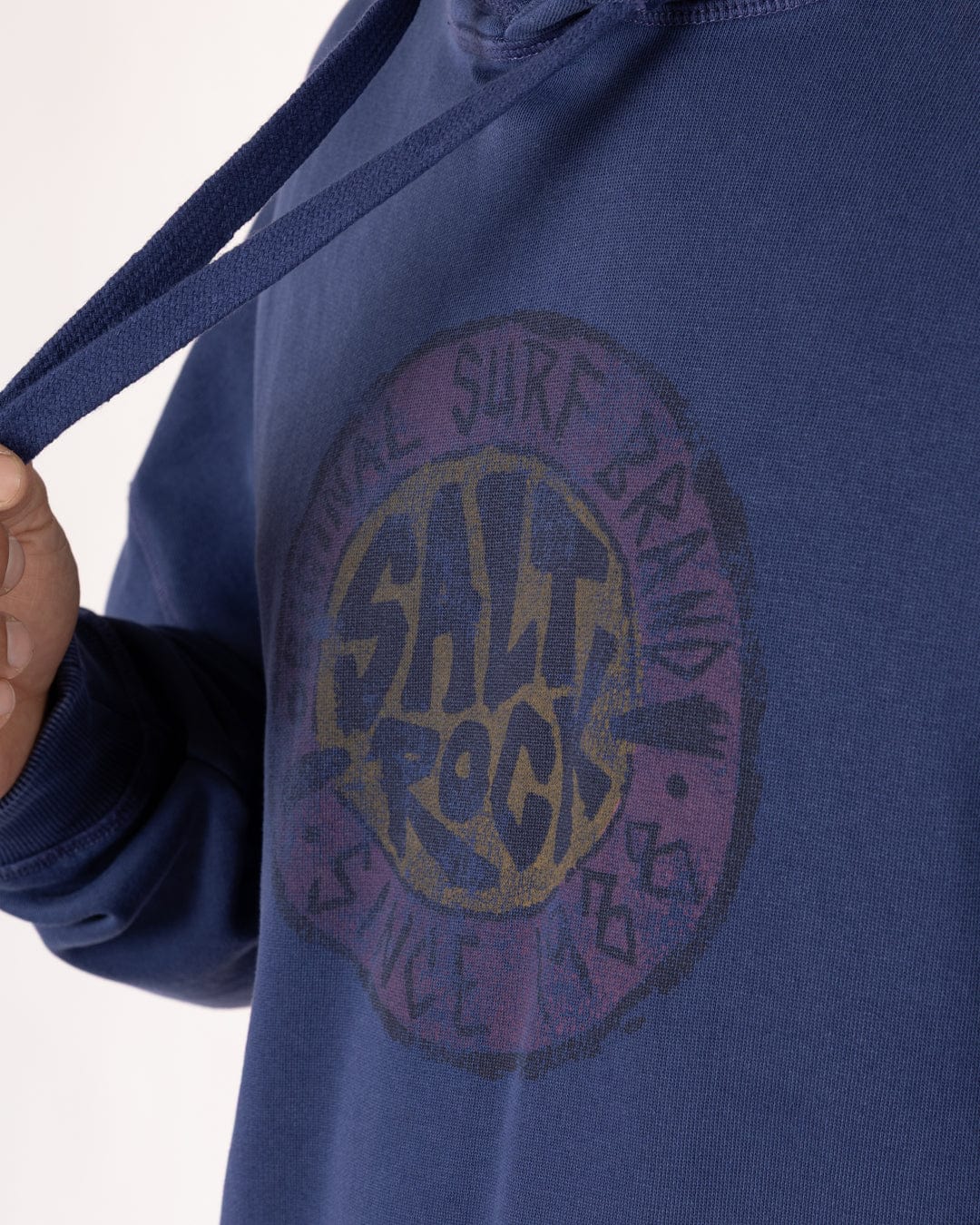 Essential Warp Mens Oversized Pop Hoodie in Purple - Image 2