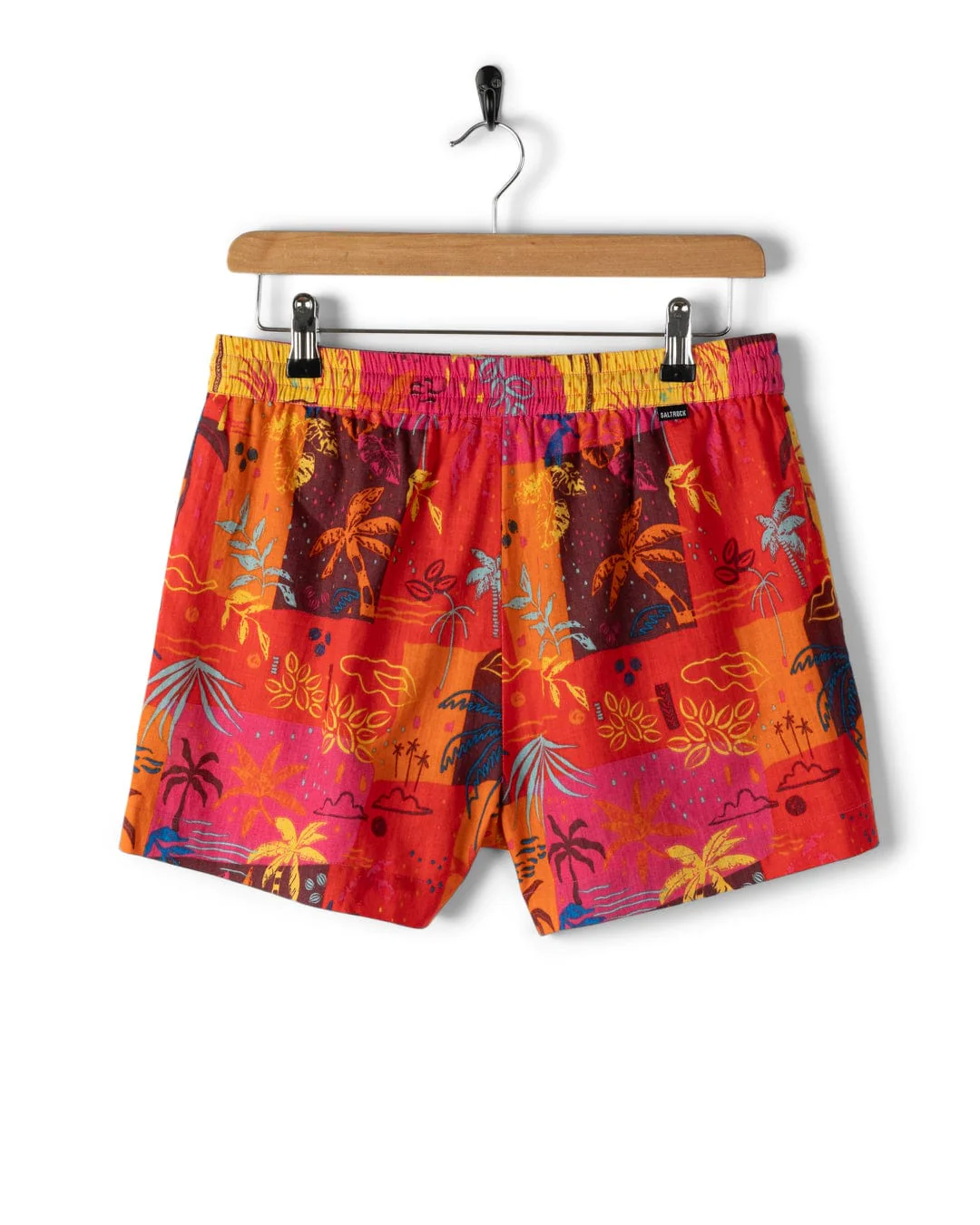 Palm Block Womens Shorts in Multi - Image 5