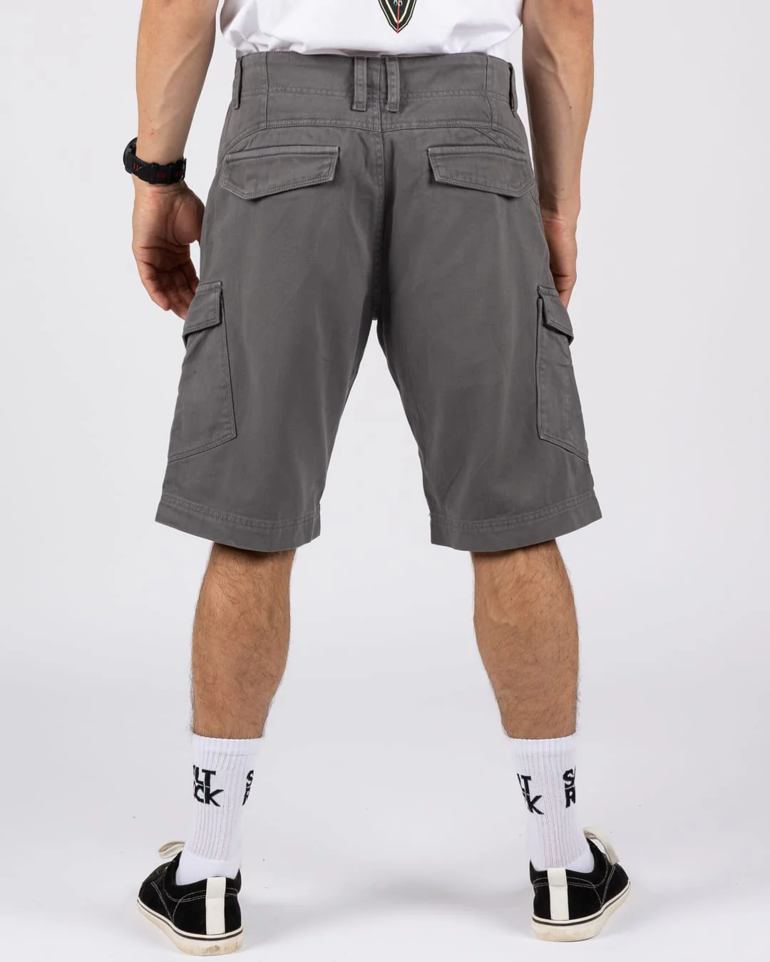 Peran Mens Cargo Short in Dark Grey - Image 5