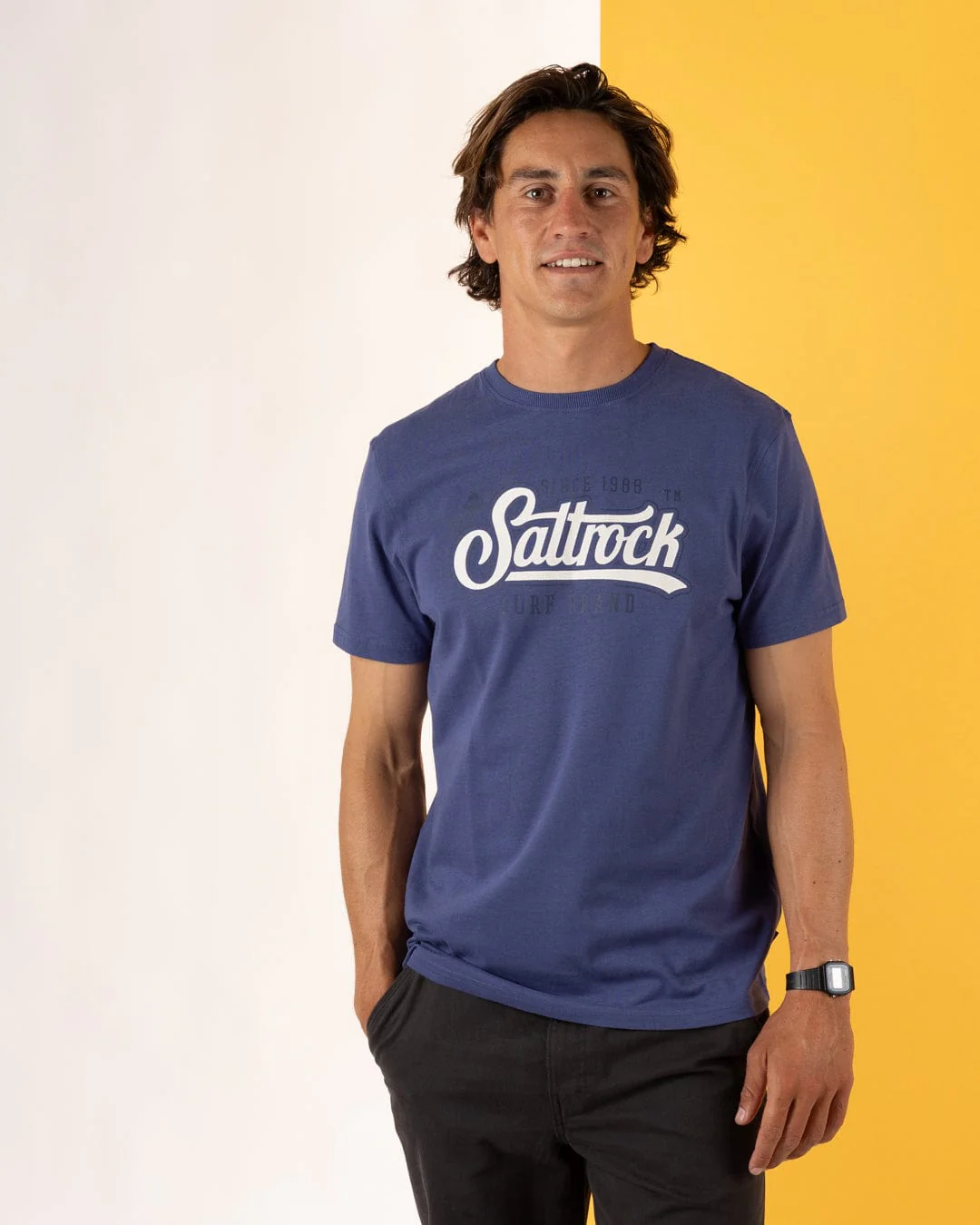 Pitcher Mens Short Sleeve T-Shirt in Purple