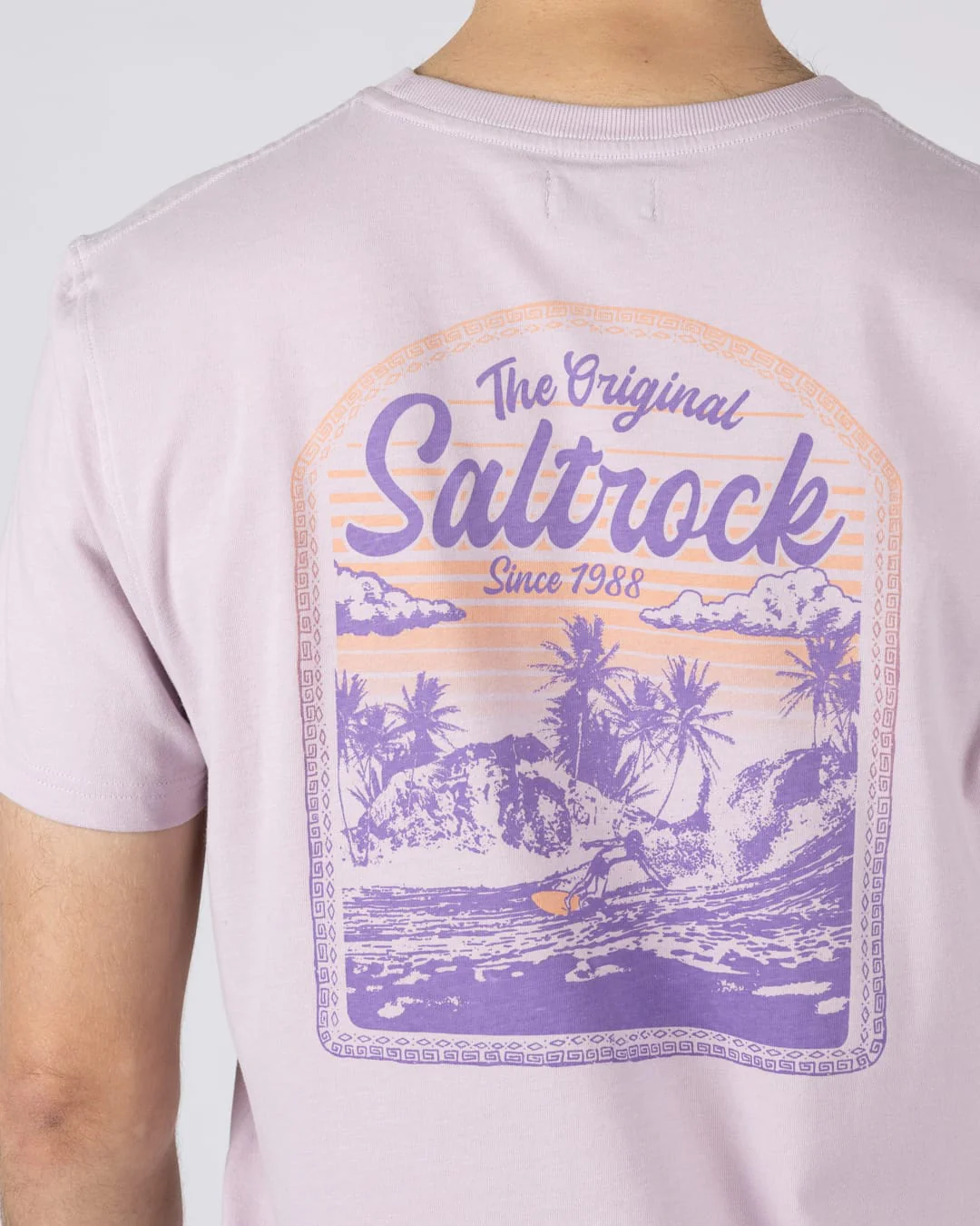 Postcard Mens Short Sleeve T-Shirt in Purple - Image 3