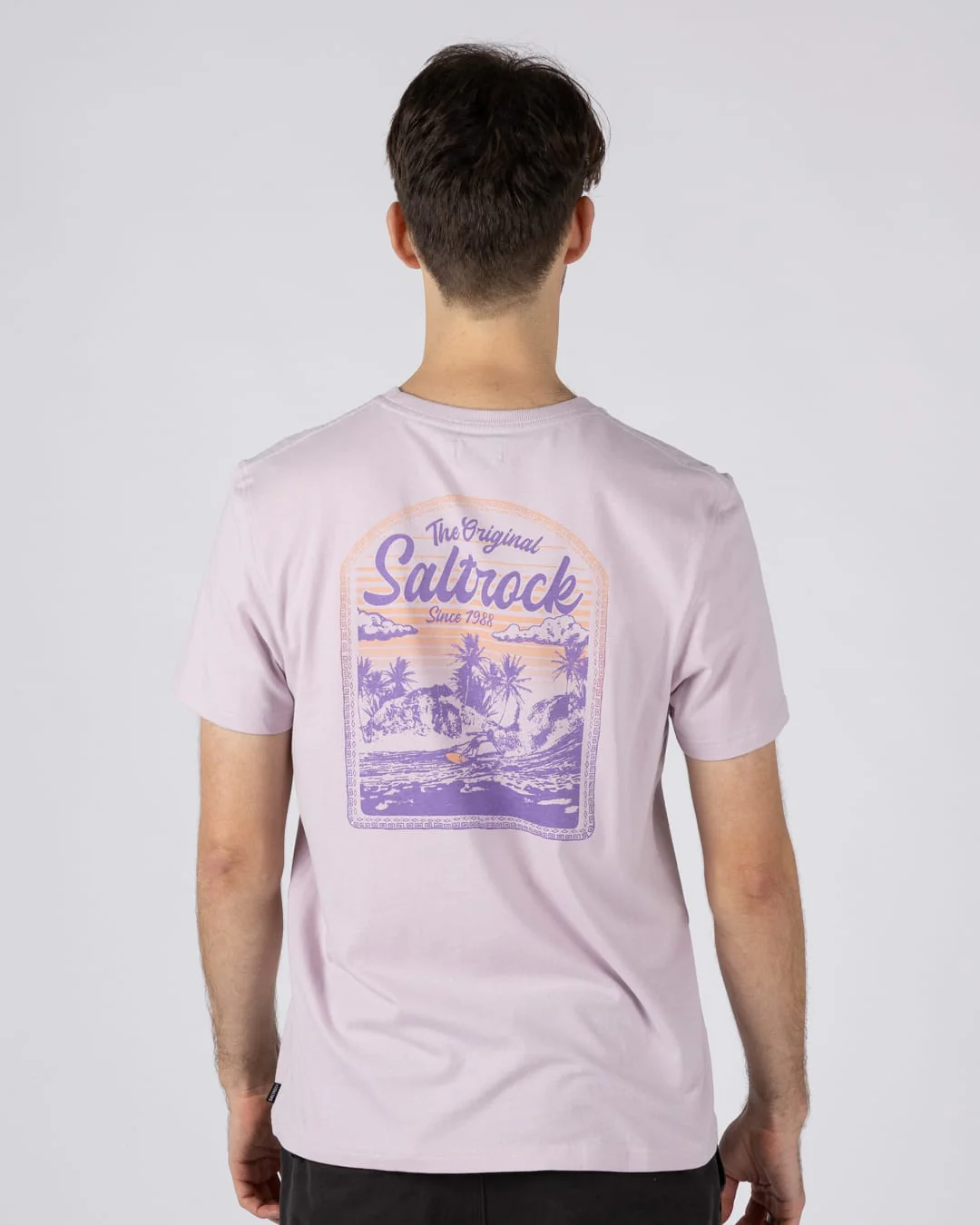 Postcard Mens Short Sleeve T-Shirt in Purple - Image 4