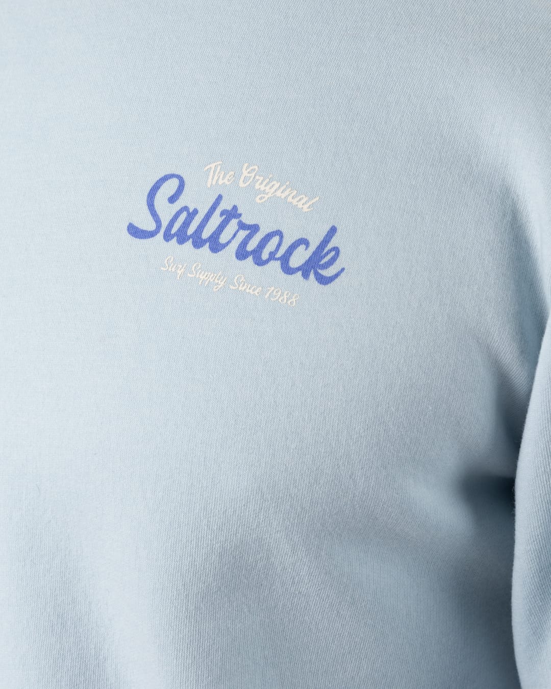 Postcard Mens Sweatshirt in Light Blue - Image 6