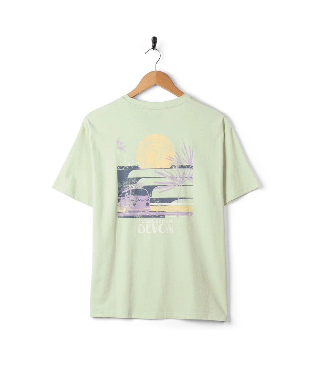 Poster Location Devon Womens Oversized Short Sleeve T-Shirt in Light Green - Image 8