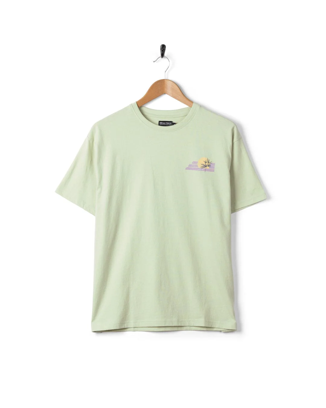 Poster Location Wales Womens Oversized Short Sleeve T-Shirt in Light Green - Image 6