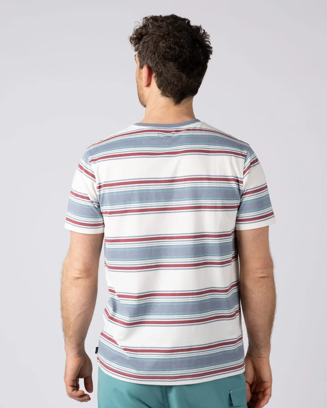 Race Heritage Mens Short Sleeve T-Shirt in Cream - Image 7