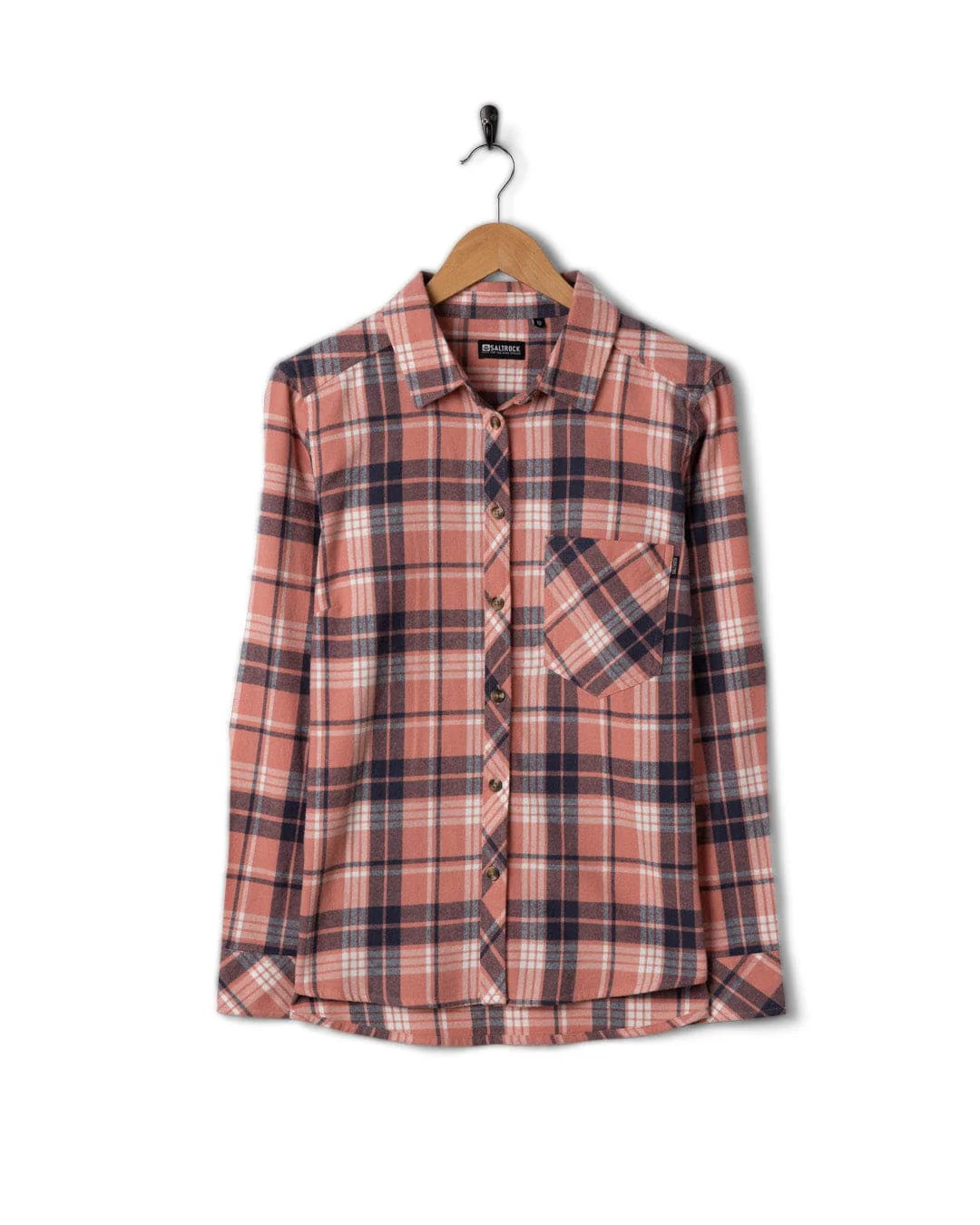 Rosalin Womens Check Shirt in Pink - Image 4