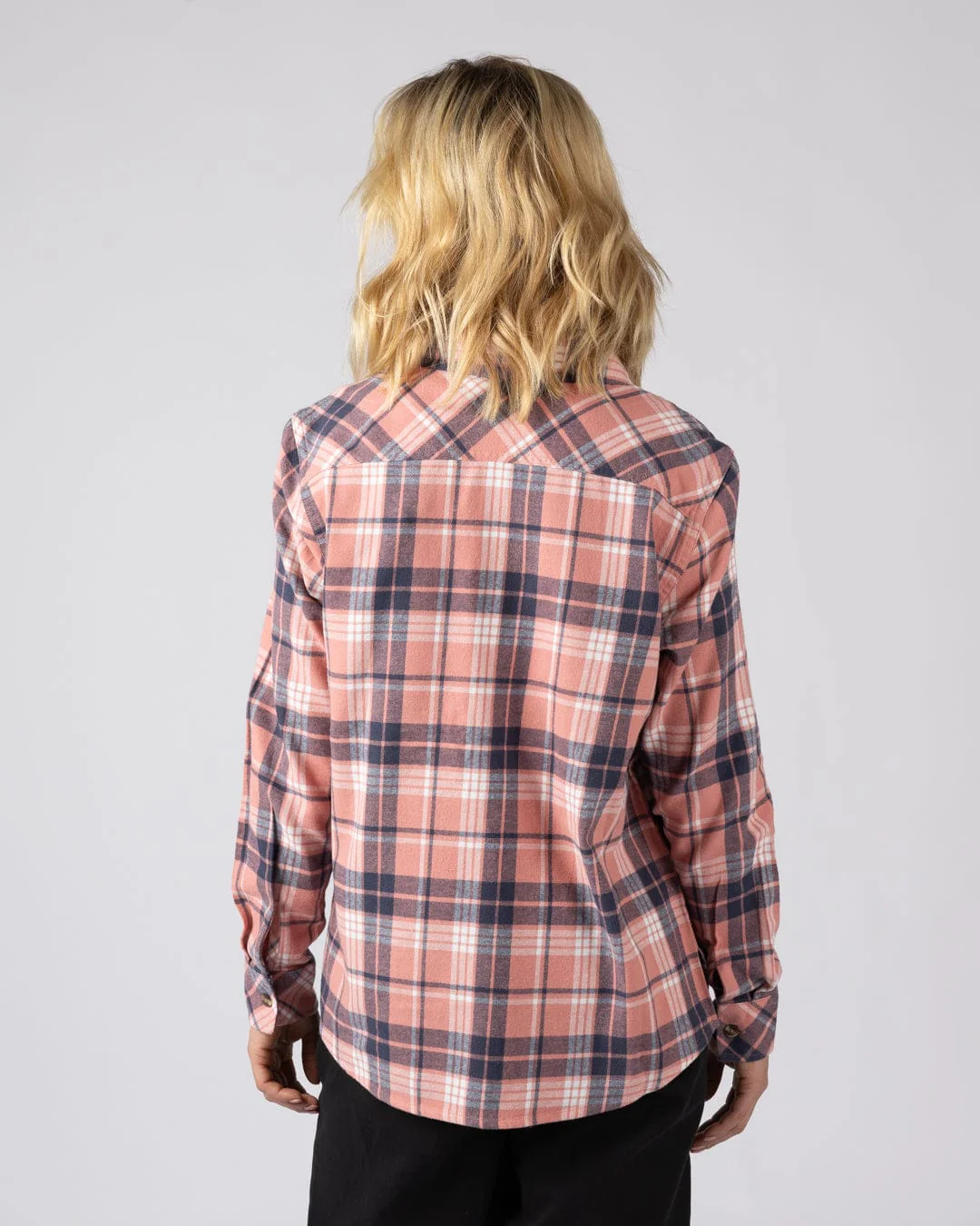 Rosalin Womens Check Shirt in Pink - Image 8