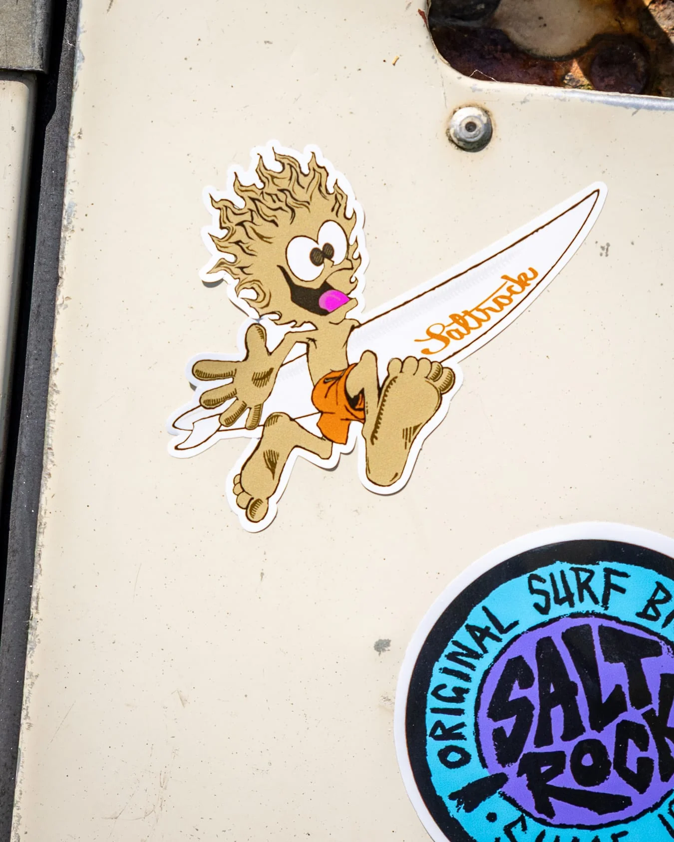 Running Man Car Sticker in Brown - Image 3