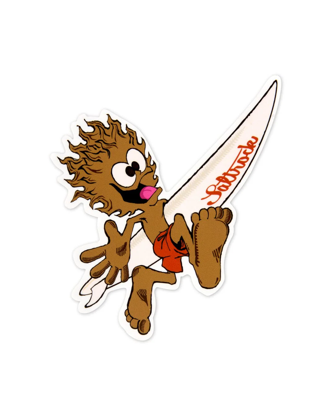 Running Man Car Sticker in Brown - Image 4