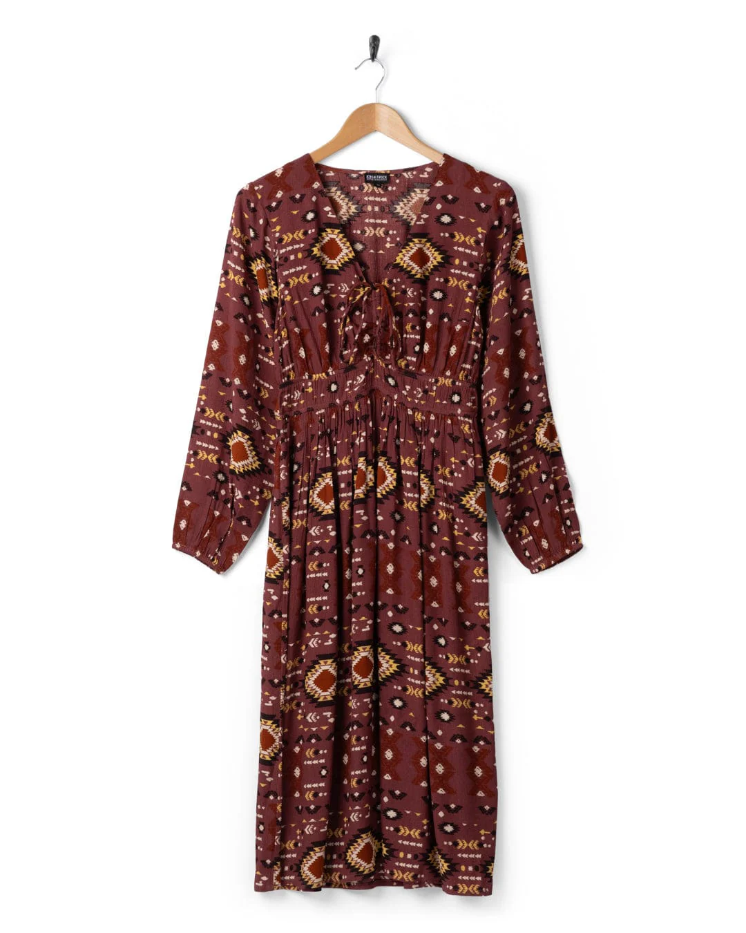 Sabina Womens Midi Dress in Dark Pink - Image 4