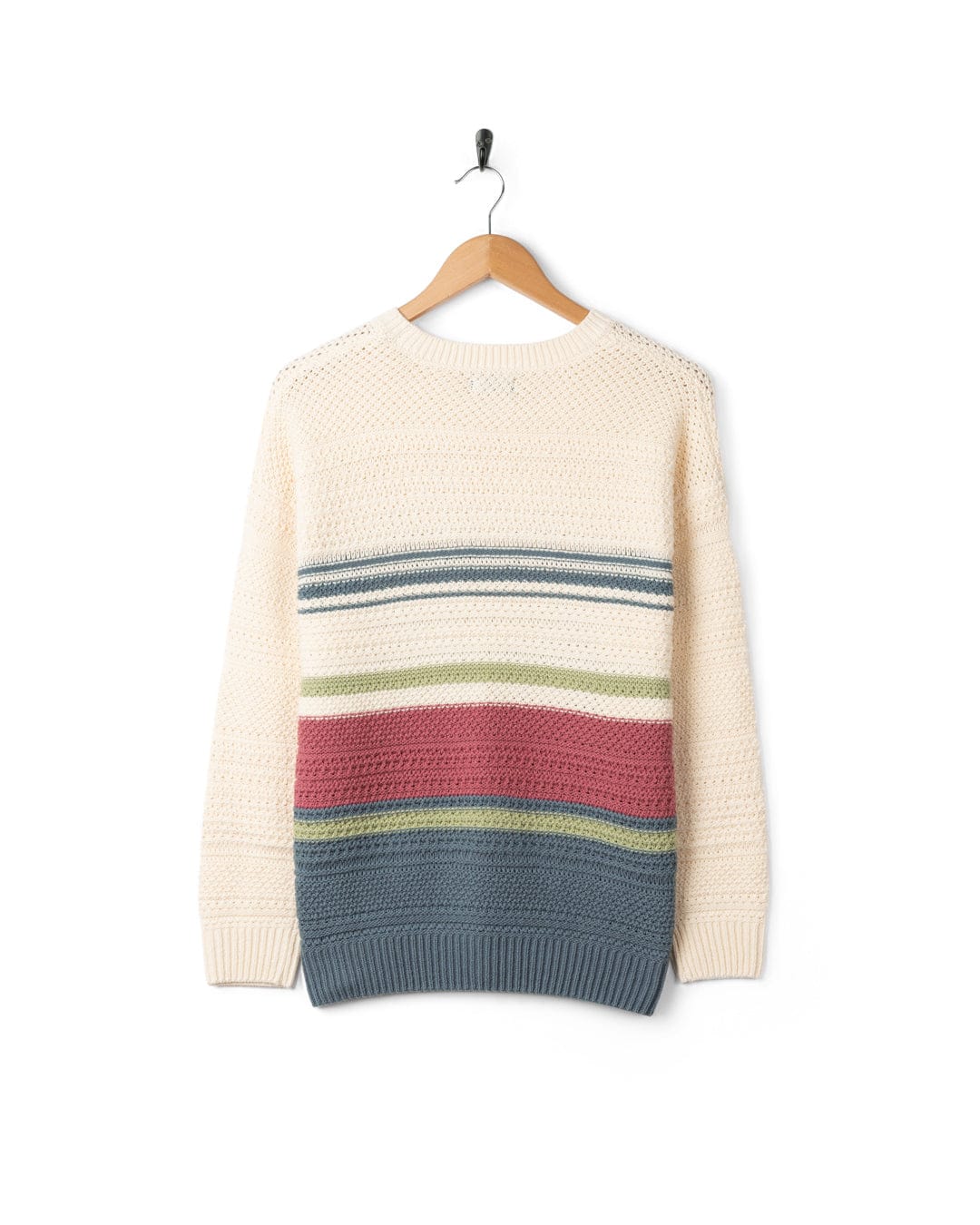 Sable Womens Long Sleeve Jumper in Cream - Image 8