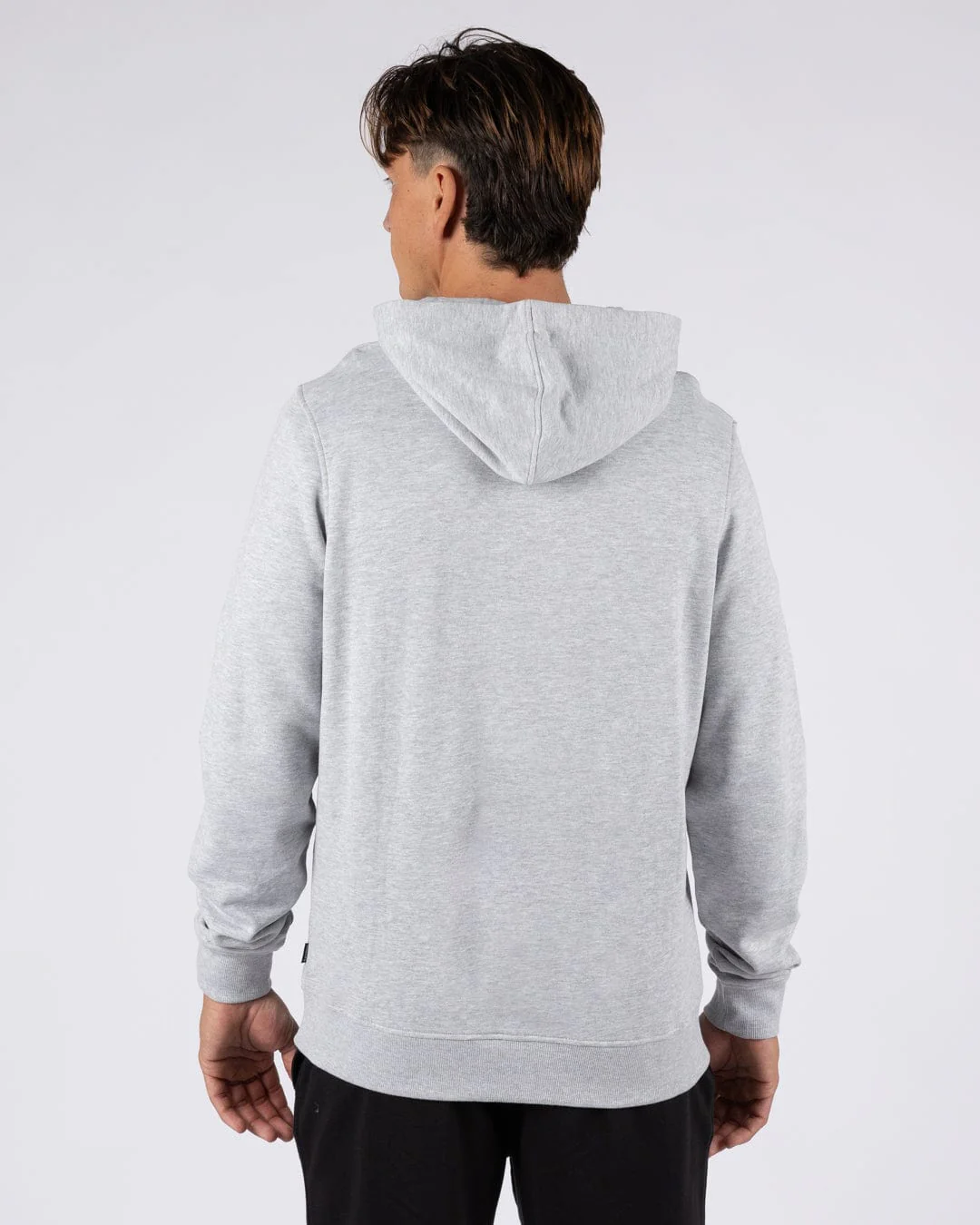 Essential Mens Pop Hoodie in Grey - Image 5