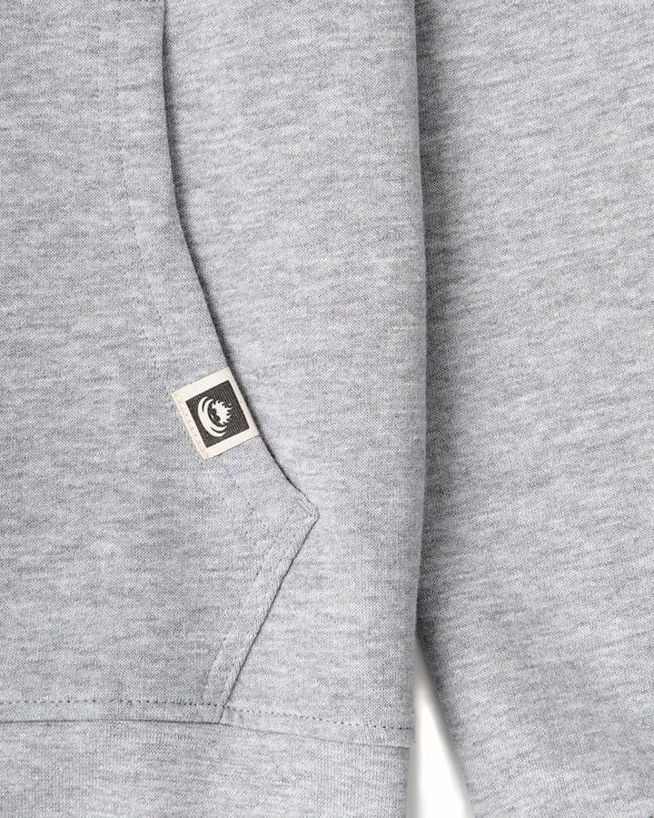 Essential Mens Pop Hoodie in Grey - Image 8
