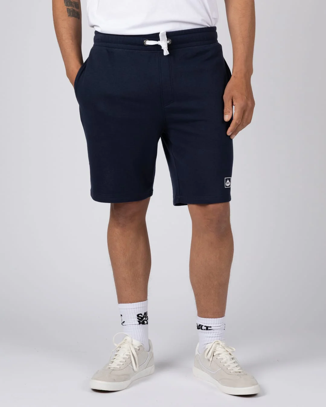 Essential Mens Sweat Shorts in Dark Blue
