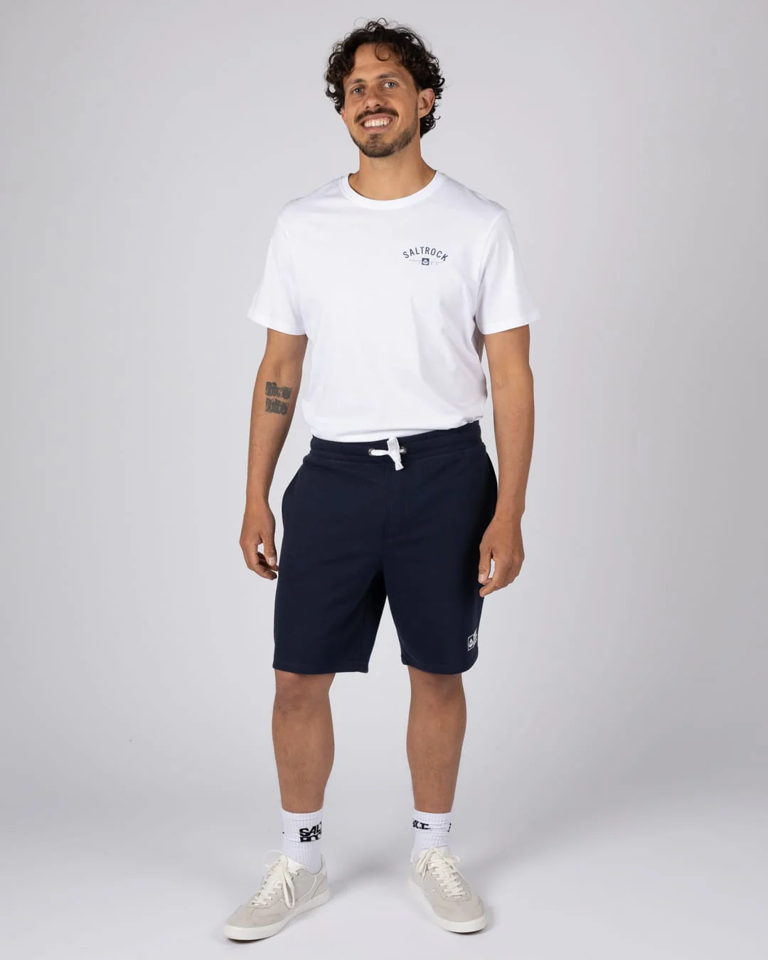 Essential Mens Sweat Shorts in Dark Blue - Image 2