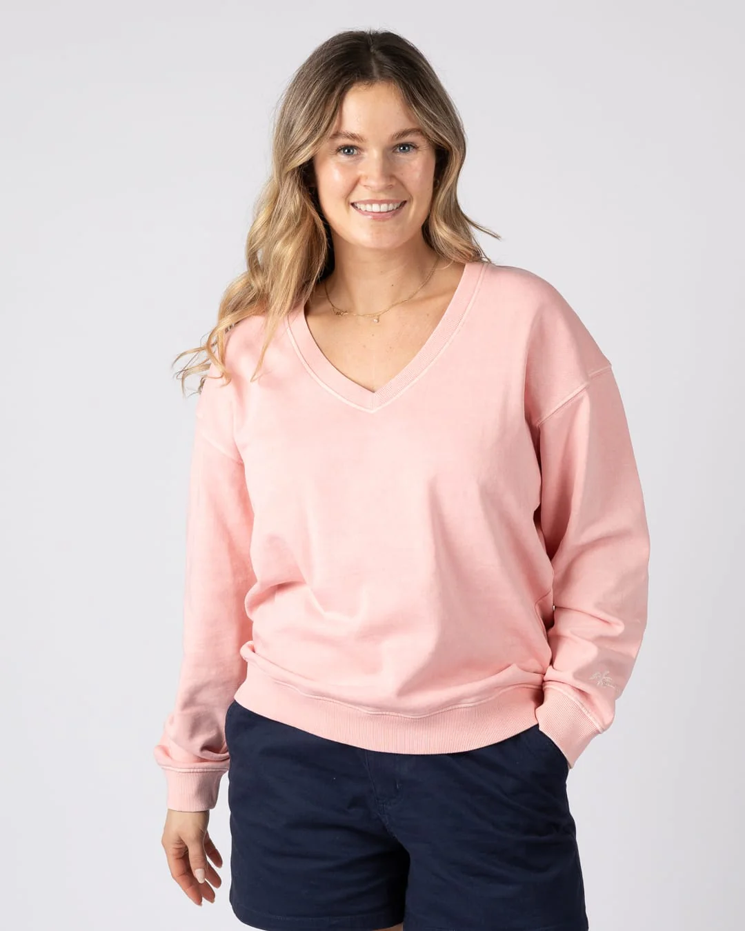 Saltwater Womens Sweatshirt in Pink - Image 2