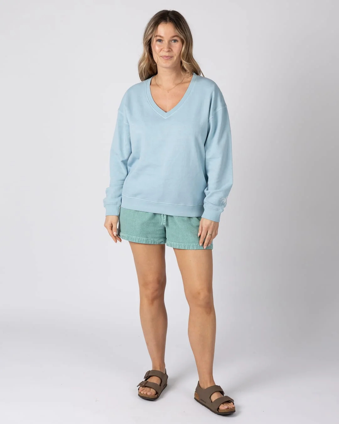 Saltwater Womens Sweat Top in Light Blue - Image 10