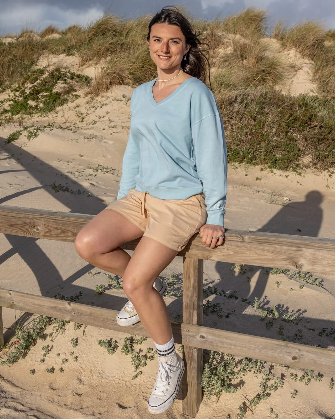 Saltwater Womens Sweat Top in Light Blue - Image 5