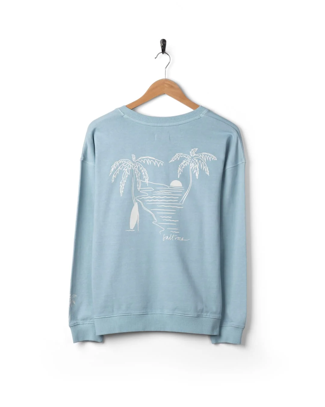 Saltwater Womens Sweat Top in Light Blue - Image 7