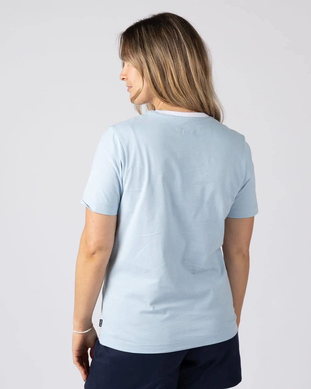 Scape Womens Short Sleeve Tee in Light Blue - Image 2