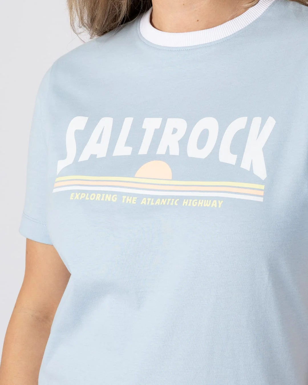 Scape Womens Short Sleeve Tee in Light Blue - Image 4