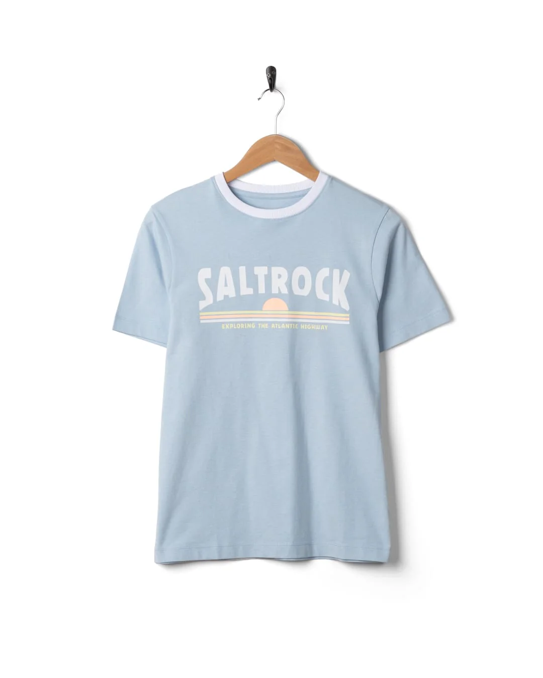 Scape Womens Short Sleeve Tee in Light Blue - Image 5