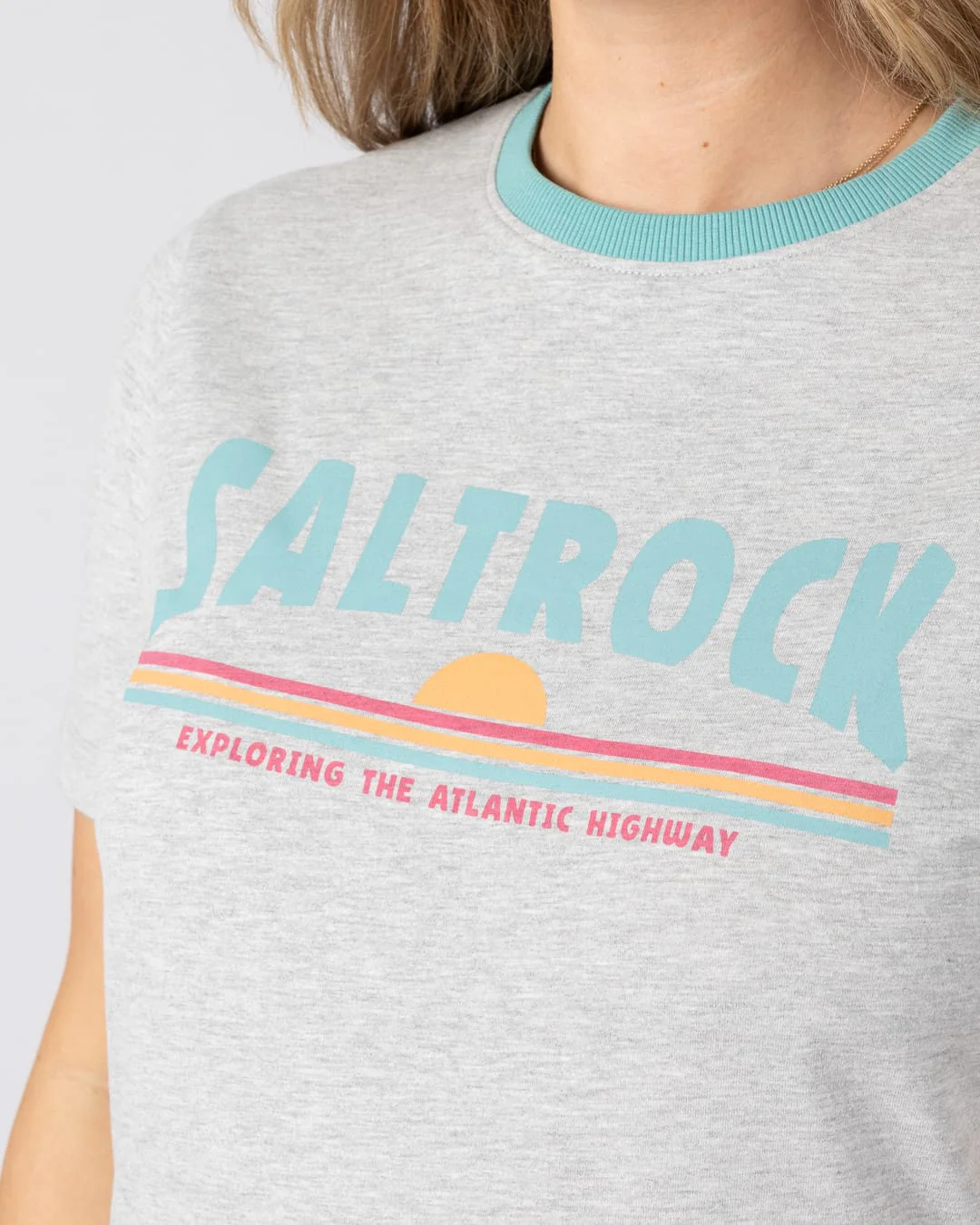 Scape Womens Short Sleeve Tee in Grey - Image 2