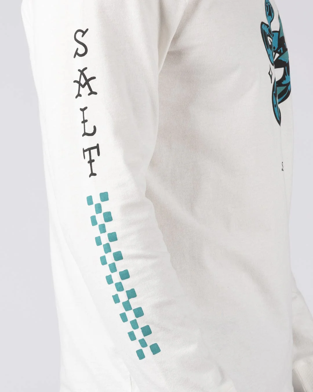 Yesterday's Youth Serpent Mens Long Sleeve T-Shirt in Cream - Image 6